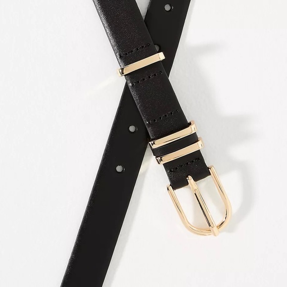 NWT Anthropologie Black Basic Keeper Belt  Large - Picture 4 of 4